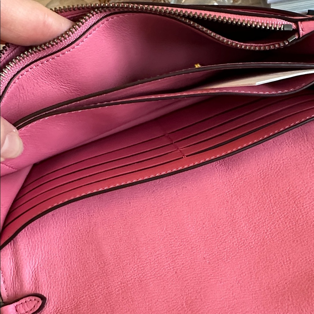 Coach 1941 Dinky Pink Multi Foldove Colorblock Quilted Leather w/ Rivets - Picture 13 of 17